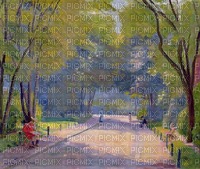 nature,tree,fall,park ,painting - png ฟรี
