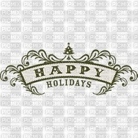 Happy Holidays - png grátis