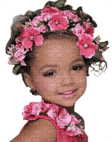 Kaz_Creations Baby Enfant Child Girl Flowers Pink - PNG gratuit