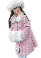 child kid girl in the winter - zdarma png