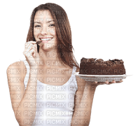 MMarcia mulher bolo chocolate woman cake  femme - 免费PNG