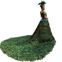Kaz_Creations Peacock Woman Femme - png ฟรี