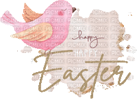 Happy Easter.Image.Text.watercolor.Victoriabea - GIF animé gratuit