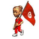 علم تونس حريمى - 無料のアニメーション GIF