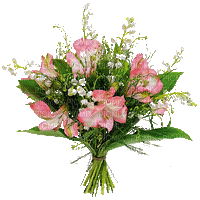Bouquet.Fleur.Flower.Pink.Victoriabea - Бесплатни анимирани ГИФ
