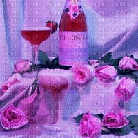 Flowers pink rose bp - Gratis geanimeerde GIF