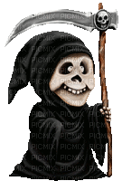Reaper.Black.White.Silver.Animated - KittyKatLuv65 - GIF animado grátis