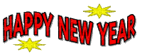 HAPPY NEW YEAR - Animovaný GIF zadarmo