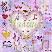 Love Musique - Ingyenes animált GIF