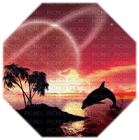 dolceluna pink summer sunset orange purple - PNG gratuit