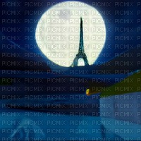 Eiffel Tower Night Background - png ฟรี