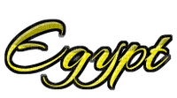 Egypt Text Yellow Black - Bogusia - 無料png