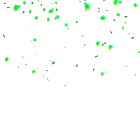 Green-Glitter Rain. - Ilmainen animoitu GIF