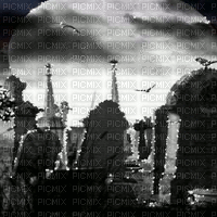 gothic background cemetery glitter animated black - Free animated GIF