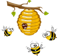 Kaz_Creations Bees Bee - Free PNG
