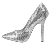 silver shoe - Free PNG