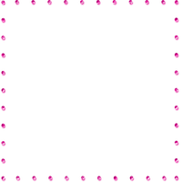 Pink Glitter Beads Frame - Free PNG