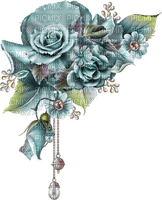 flower turquoise - 免费PNG
