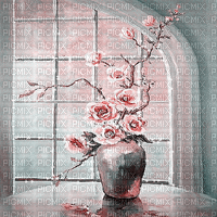 soave background animated  windows pink teal - GIF เคลื่อนไหวฟรี