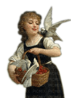 Rena Kind Vintage Taube Mädchen - kostenlos png