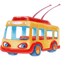 Kaz_Creations Cartoon School Animals Bus - безплатен png