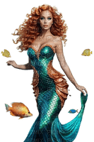 sirene, mermaid, girl, frau, woman, femme - zadarmo png
