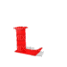 Kaz_Creations Alphabets Jumping Red Letter L - GIF animé gratuit
