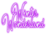 Winter Wonderland.Text.Purple - KittyKatLuv65 - gratis png