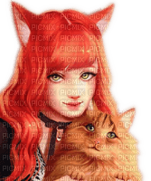Rena Anime Girl Cat Katze - фрее пнг