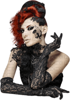 gothic woman in black by nataliplus - png gratis