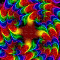 image encre animé effet scintillant néon brille arc en ciel edited by me - GIF เคลื่อนไหวฟรี