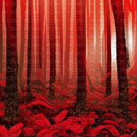 Red Forest Background - PNG gratuit