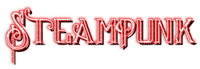 Steampunk.Neon.Text.Red - By KittyKatLuv65 - 無料png
