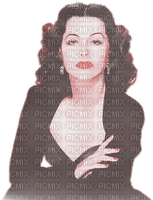 soave woman vintage face hedy lamarr pink brown - безплатен png