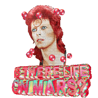 Kaz_Creations Animated David Bowie Text Is There Life On Mars