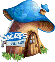 the smurfs village - zdarma png