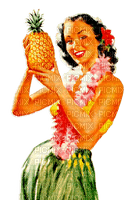 Hawaiian woman pineapple - 免费PNG