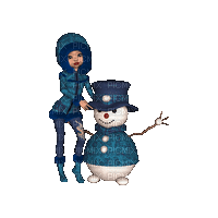 Cookie Doll Jean's Bleu Winter:) - Бесплатный анимированный гифка