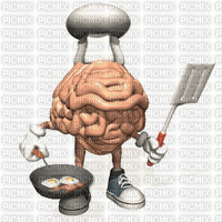 cook brain - GIF animado grátis