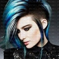 The Bleu Hair beauty - gratis png