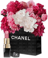 soave deco fashion bag  rose chanel pink gold - gratis png