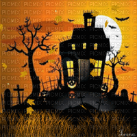 Fond Irena glitter gif image deco animé Halloween - Безплатен анимиран GIF