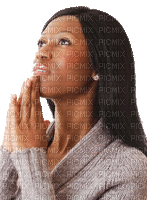 Kaz_Creations Praying Woman Femme - Nemokamas animacinis gif