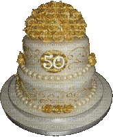Wedding 50th Anniversary cake gif