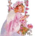 Rena pink Angel Schaukel Spring - png ฟรี