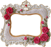 Roses frame - zdarma png