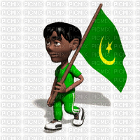 علم موريتانيا - GIF animasi gratis