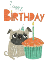 Happy Birthday, Bulldogge, Hund - darmowe png