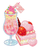 desserts pixel art - PNG gratuit