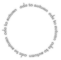 soave text autumn ode circle white - besplatni png